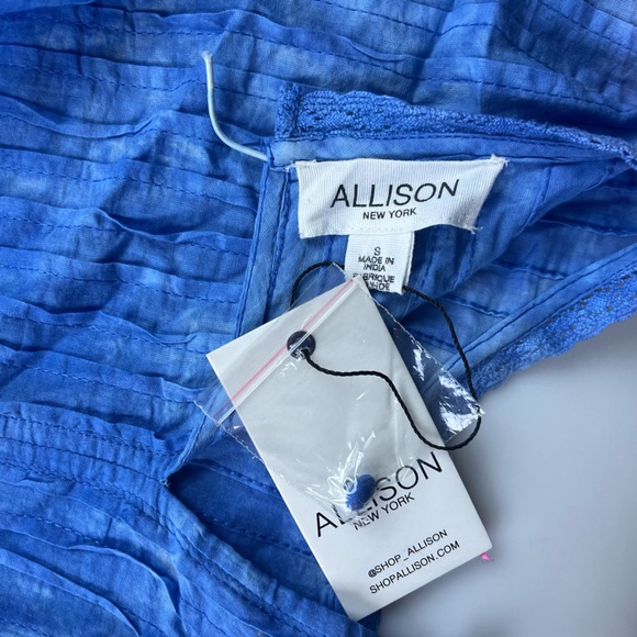Allison New York INDIGO GARMENT DYE Sara Top N273-42 - Picture 4 of 8